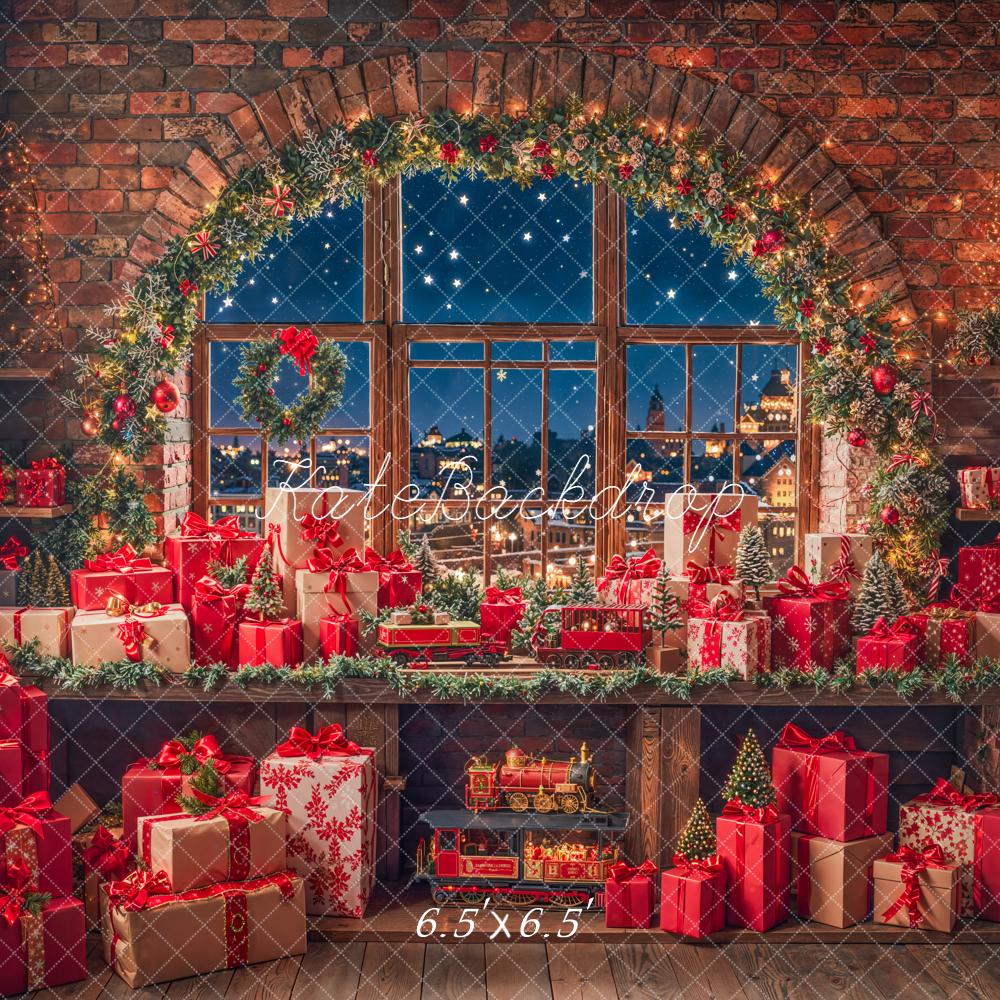 Kate Noël Cadeaux Fenêtre Lumière Nuit Toile de fond conçue par Emetselch - Kate Backdrop FR