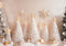 Kate Sapins de Noël Neige Étoiles Cadeaux Toile de fond conçue par Mini MakeBelieve - Kate Backdrop FR