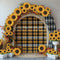 Kate Arc Tournesols Carreaux Champêtre Toile de fond conçue par Mini MakeBelieve - Kate Backdrop FR