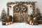 Kate Hiver Porte Bois Lanternes Toile de fond conçue par Emetselch