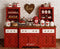 Kate Saint Valentin Cuisine Rouge Desserts Toile de fond en Laine conçue par Emetselch