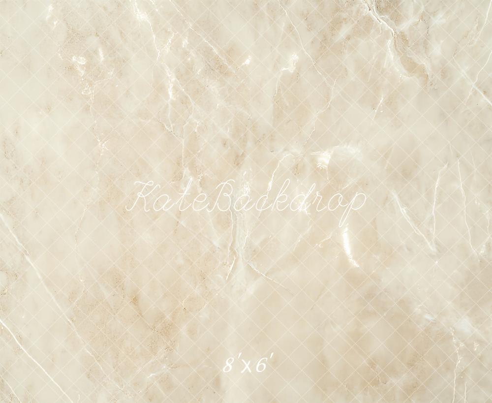Kate Marbre Beige Texture Sol Toile de fond en Laine conçue par Emetselch