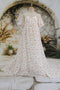 Kate Mousseline Fleur Imprimée Blanc Robe de Grossesse pour Séance Photo - Kate Backdrop FR
