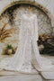 Kate Blanc Dentelle Décolleté en V Fendue Robe de Grossesse pour Séance Photo - Kate Backdrop FR