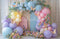 Kate Arc Ballons Fleurs Papillons Toile de fond en Polar conçue par Emetselch