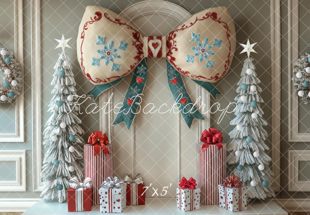 Kate Noël Mur Rétro Nœud Cadeaux Toile de fond conçue par Mini MakeBelieve