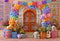 Kate Mexicain Ballons Fleurs Crânes Toile de fond conçue par Emetselch - Kate Backdrop FR