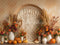 Kate Automne Boho Citrouilles Vases Fleurs Toile de fond conçue par Emetselch - Kate Backdrop FR
