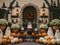 Kate Halloween Citrouilles Fantômes Chaudrons Toile de fond conçue par Mini MakeBelieve