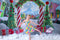 Kate Sapin de Noël Arche Bonbons Village Toile de fond conçue par Mini MakeBelieve - Kate Backdrop FR