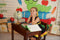 Kate Scolaire Livres Ver Crayon Toile de fond conçue par Patty Roberts - Kate Backdrop FR
