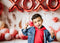 Kate Saint Valentin Ballons XOXO Cœur Toile de fond conçue par Emetselch - Kate Backdrop FR