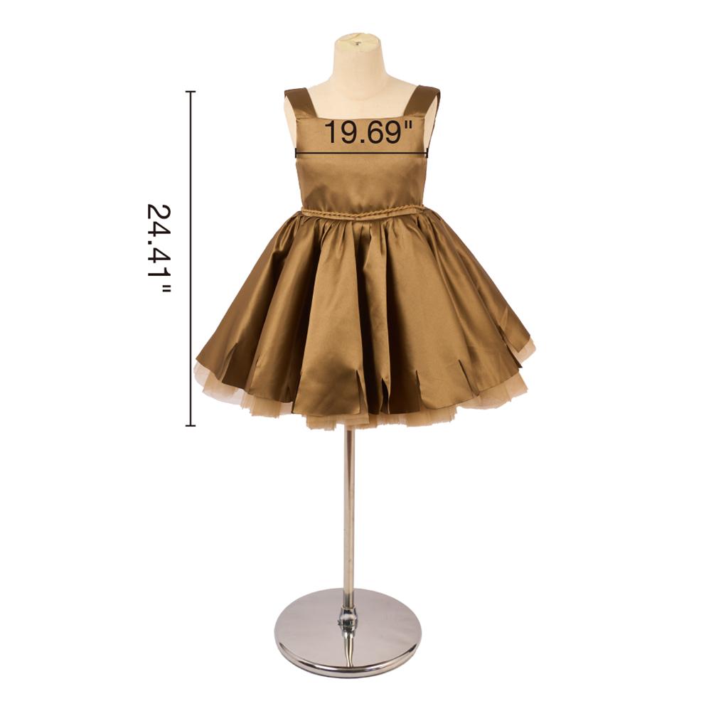 Kate Simple Avancé Satin Robe Enfant Pour la Photographie