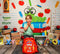 Kate Scolaire Livres Ver Crayon Toile de fond conçue par Patty Roberts - Kate Backdrop FR