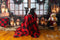 Offres Éclair #2 Kate Hiver Noël Intérieur Couronne Rideau Fenêtre Toile de fond conçue par Emetselch - Kate Backdrop FR