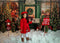 Kate Rétro Vert foncé Noël Boutique de cadeaux Toile de fond conçue par Emetselch - Kate Backdrop FR