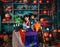 Kate Halloween Minable Citrouille Armoire en bois Toile de fond conçue par Emetselch - Kate Backdrop FR