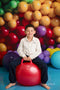 Kate Mur de Ballons Coloré Anniversaire Toile de fond conçue par Mandy Ringe - Kate Backdrop FR