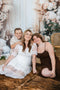 Kate Bohème Fleurs Mariage Porte Beige Toile de fond conçue par Emetselch - Kate Backdrop FR
