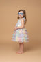 Kate Anniversaire Coloré Princesse Robe pour Enfants avec Lunettes - Kate Backdrop FR