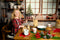 Kate Noël Cuisine Mur en bois Fenêtre Toile de fond en Laine conçue par Emetselch - Kate Backdrop FR