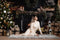 Kate Noël Moderne Cheminée Noir Mur en bois Toile de fond conçue par Emetselch - Kate Backdrop FR
