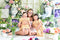 Kate Jardin Fleurs Printemps Porte Blanc Toile de fond conçu par Emetselch - Kate Backdrop FR