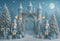 Kate Noël Casse-Noisette Sapins Château Bleu Toile de fond conçue par Ashley Paul