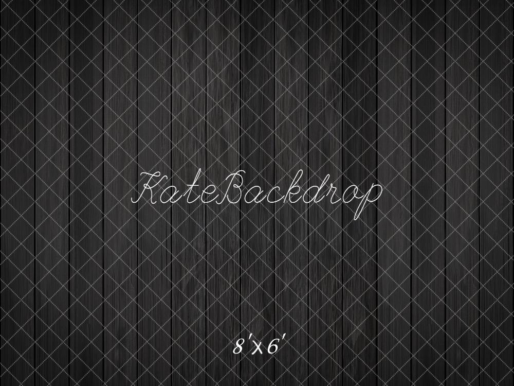 Kate Bois Noir Lignes Verticales Sol Toile de fond conçue par kate image - Kate Backdrop FR
