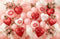 Kate La Saint Valentin Ballons Cœurs Fleurs Toile de fond en Polar conçue par Emetselch