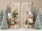 Kate Noël Hiver Sapins Bohème Toile de fond en Laine conçue par Emetselch