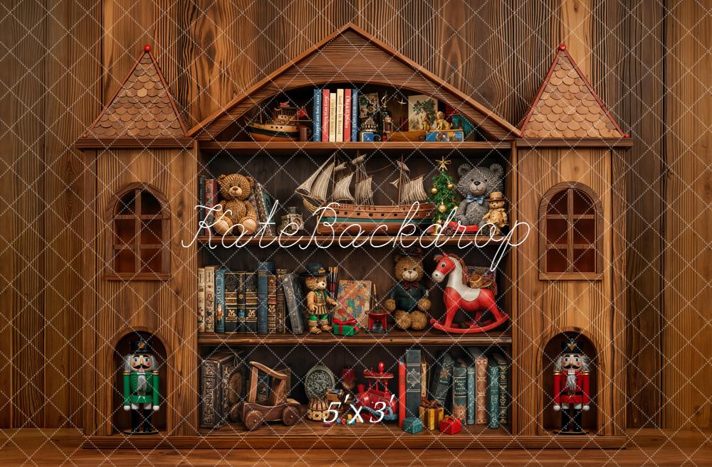 Kate Château Jouets Livres Bois Toile de fond conçue par Emetselch - Kate Backdrop FR