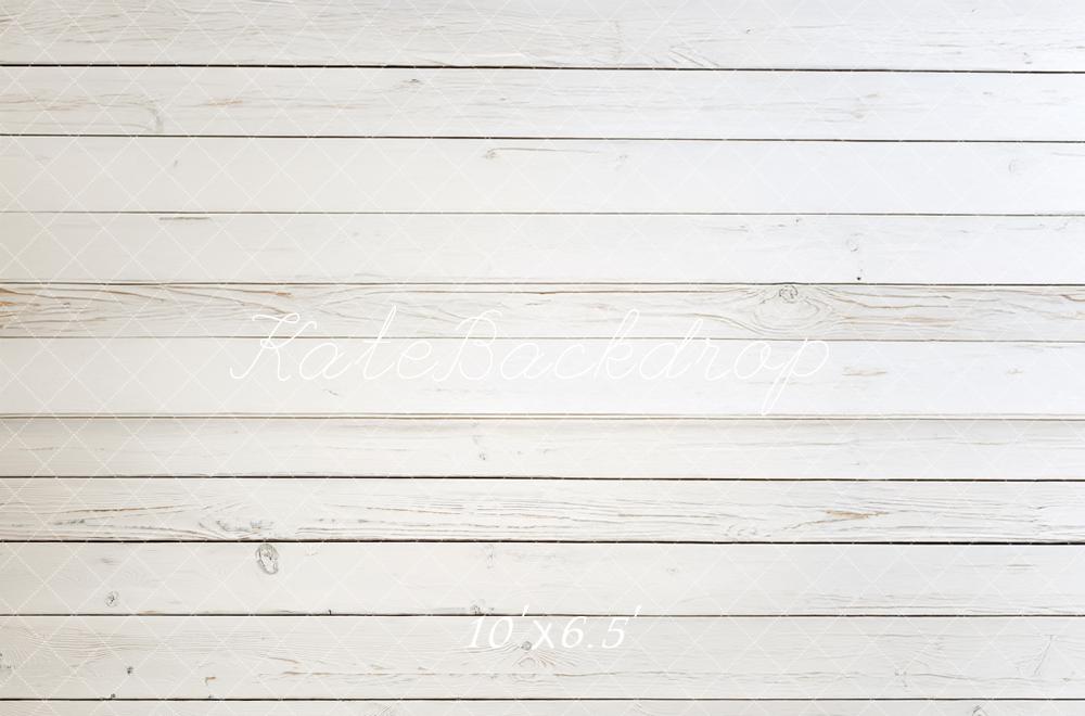 Kate Plancher en Bois Blanc Sol Toile de fond conçue par Mandy Ringe - Kate Backdrop FR