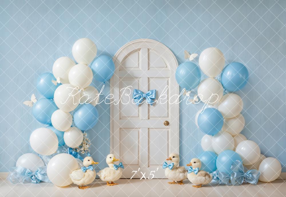 Kate Anniversaire Ballons Porte Canards Toile de fond conçue par Emetselch - Kate Backdrop FR