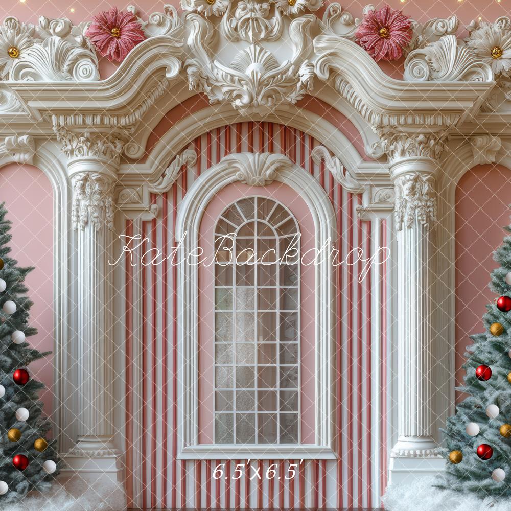 Kate Sapin de Noël Palais Rétro Arche Toile de fond conçue par Mini MakeBelieve - Kate Backdrop FR