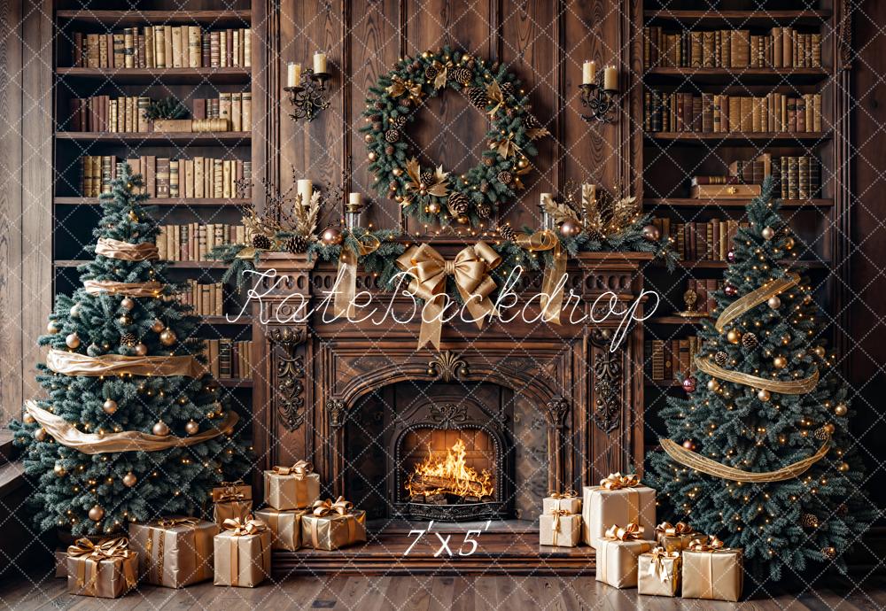 Kate Noël Cheminée Livres Cadeaux Toile de fond conçue par Emetselch - Kate Backdrop FR
