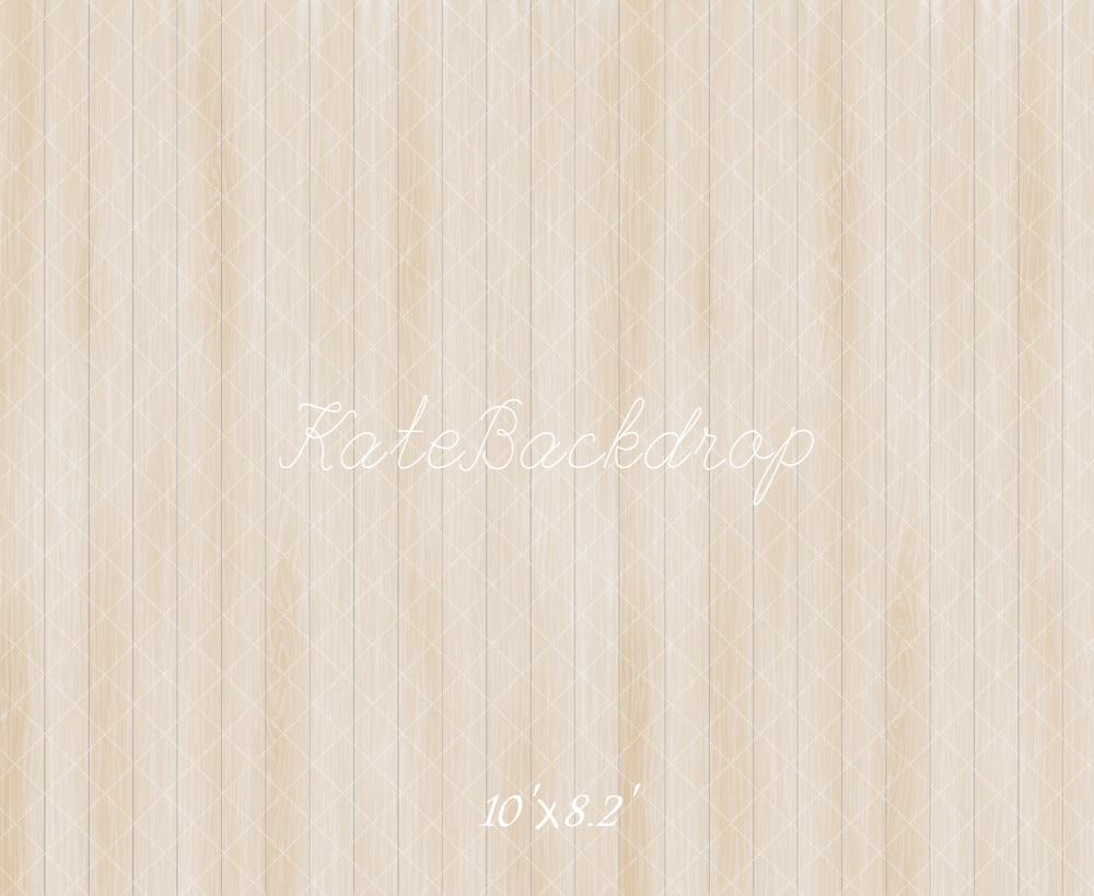 Kate Bois Beige Texture Sol Toile de fond en Laine conçue par Emetselch