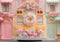Kate Bus Jaune Fleurs Pastel Toile de fond conçue par Mini MakeBelieve - Kate Backdrop FR