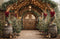 Kate Noël Maison Porte Sapins Toile de fond en Laine conçue par Emetselch - Kate Backdrop FR