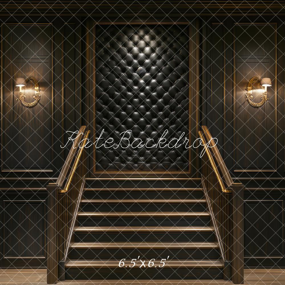 Kate Escalier Mur Matelassé Lumières Toile de fond conçue par Mini MakeBelieve
