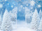 Kate Hiver Neige Portail Arbres Flocons Toile de fond conçue par Emetselch