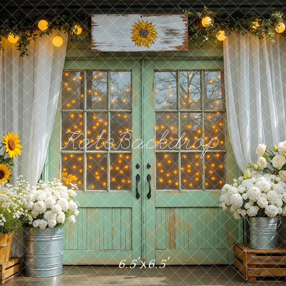 Kate Automne Fleurs Porte Lumières Toile de fond conçue par Mini MakeBelieve
