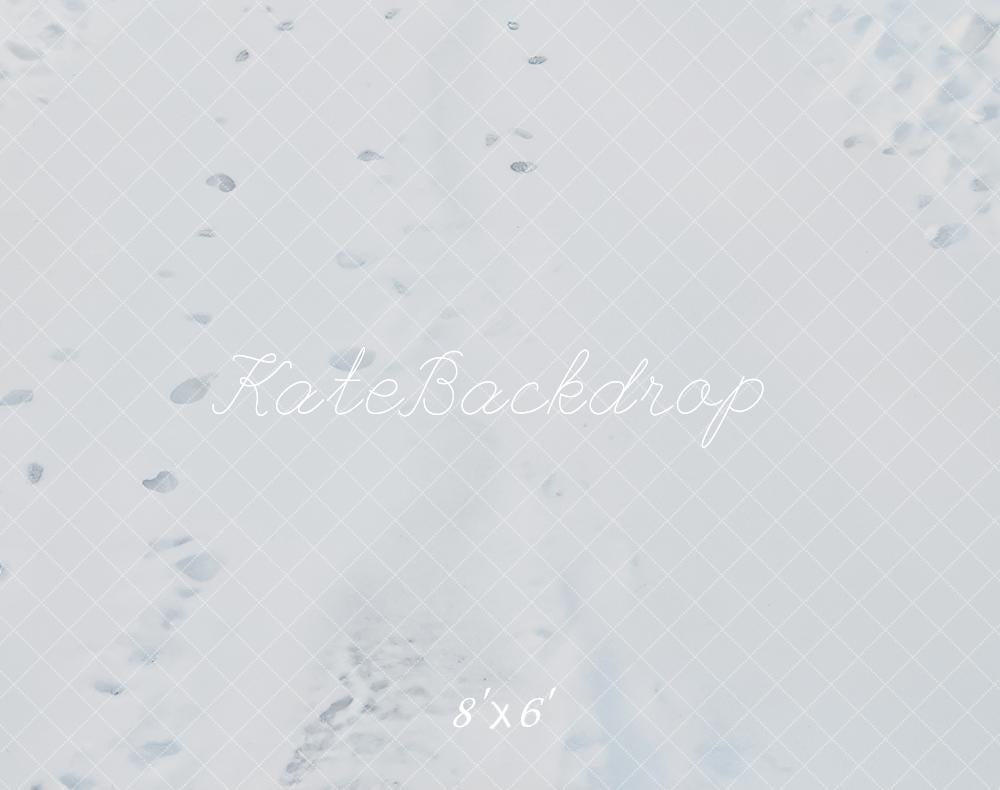 Kate Hiver Empreintes Neige Sol Toile de fond en Laine conçue par Emetselch