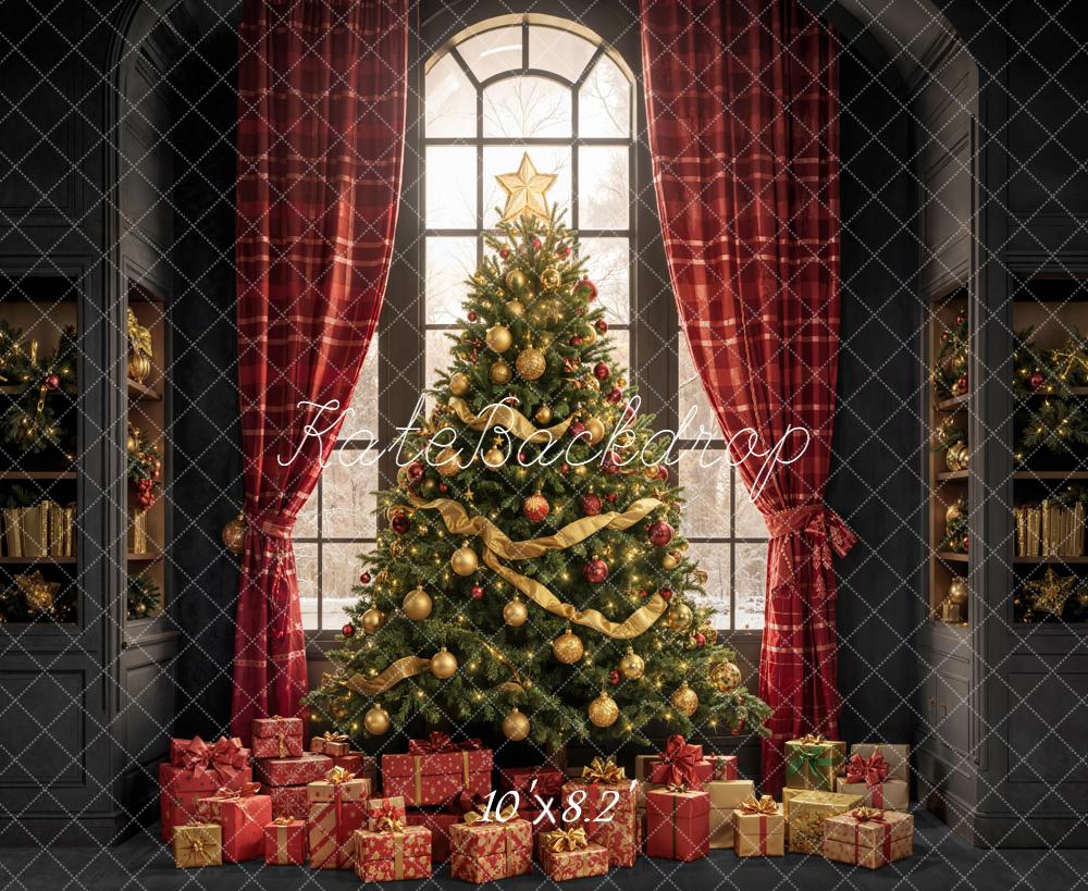 Kate Sapin de Noël Cadeaux Rideaux Toile de fond conçue par Emetselch - Kate Backdrop FR