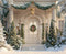 Kate Noël Façade Sapins Neige Toile de fond en Laine conçue par Emetselch - Kate Backdrop FR
