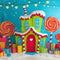 Kate Noël Maison Bonbons Cadeaux Toile de fond conçue par Patty Roberts