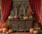 Kate Automne Citrouilles Rideaux Gothique Toile de fond en Laine conçue par Emetselch - Kate Backdrop FR