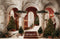 Kate Sapins de Noël Escalier Rouge Toile de fond en Laine conçue par Emetselch - Kate Backdrop FR