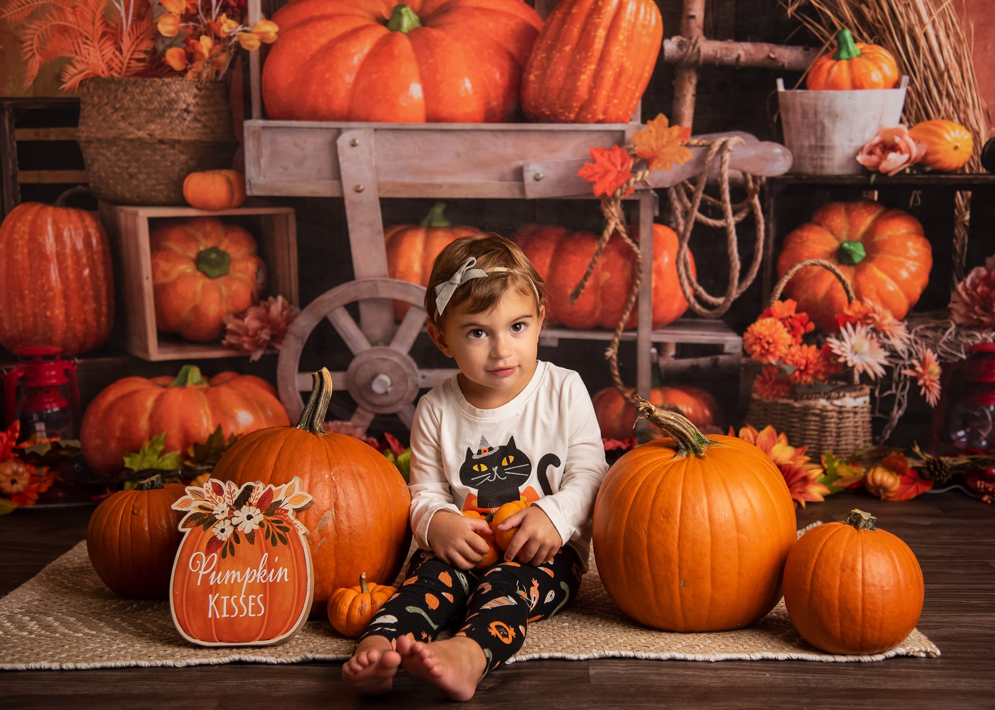 Kate Autumn Citrouille Feuille d'érable Toile de fond conçu par Emetselch - Kate Backdrop FR