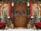 Kate Noël Porte Sapins Lumières Neige Toile de fond conçue par Emetselch - Kate Backdrop FR